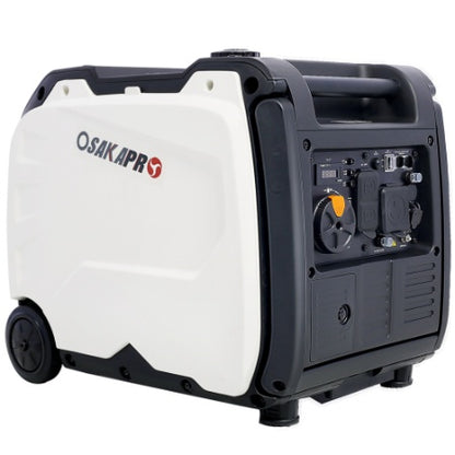 Super Quiet Inverter Generator 4500w Portable Generator Electric Start, Foldable Handle With Wheel,212cc 4 Stroke EPA Compliant